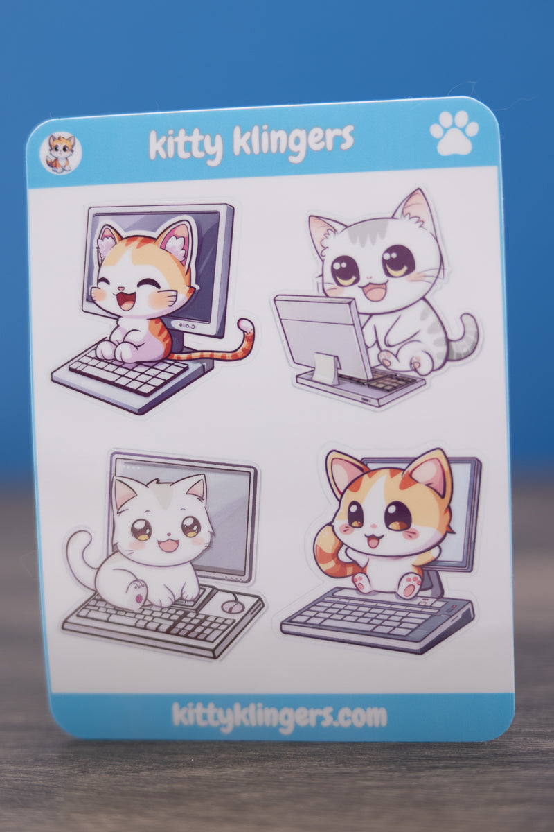 🐱💻 Keyboard Stealer Kitty Vinyl Sticker: Embrace the Mischief! 💻🐱