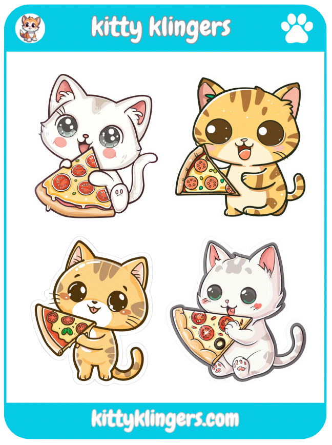 🐱🍕 Pizza Kitty Vinyl Sticker: A Slice of Feline Deliciousness! 🍕🐱